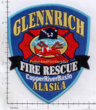 Alaska - Glenrich Fire Rescue Fire Dept Patch