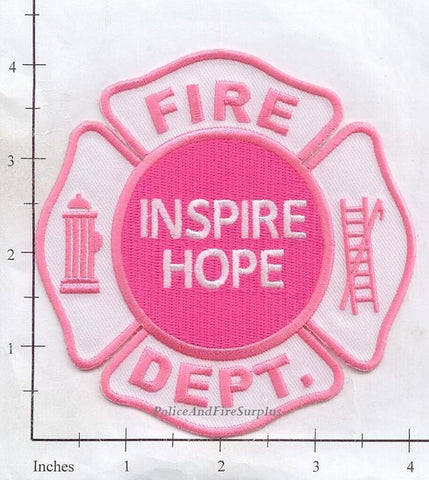 Breast Cancer - Inspire Hope Fire Dept Patch v1