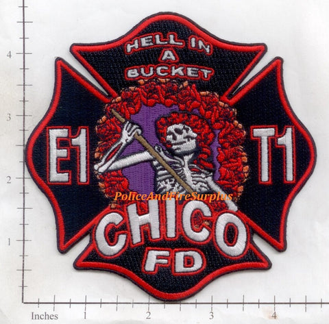 California - Chico Engine 1 Truck 1 Fire Dept Patch