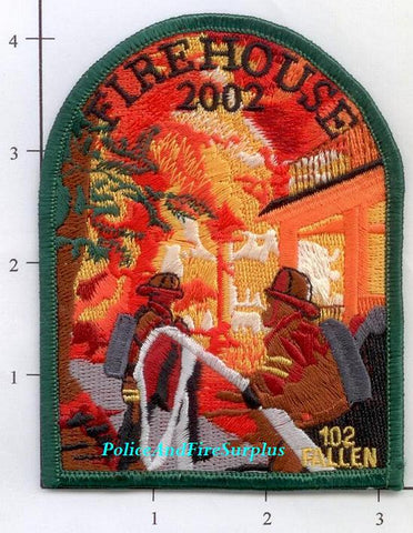 Firehouse Magazine Fire Dept Patch - 2002