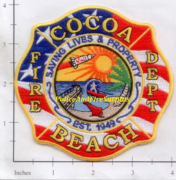Florida Cocoa Beach Fire Dept Patch Police And Fire Surplus
