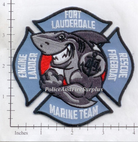 Florida - Fort Lauderdale Engine 49 Rescue 49 Fireboat 49 Fire Dept Patch v2