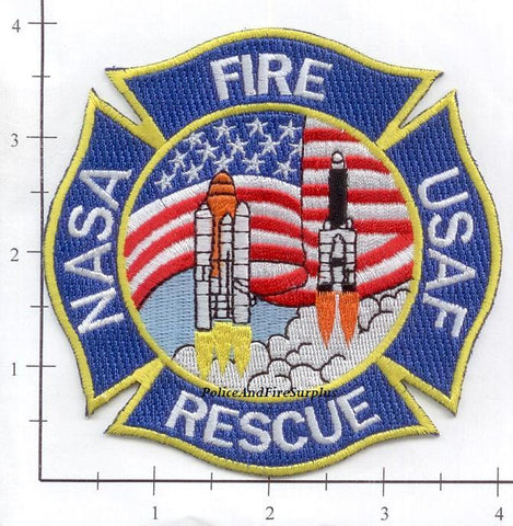Florida - John F Kennedy Space Center Fire Dept Patch USAF v3