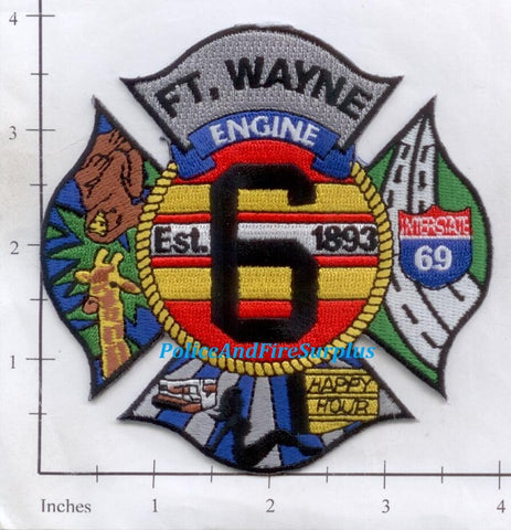 Indiana - Fort Wayne Station 6 Fire Dept Patch
