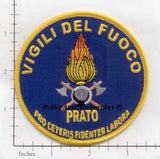 Italy - Vigili Del Fuoco Prato Fire Dept Patch v2