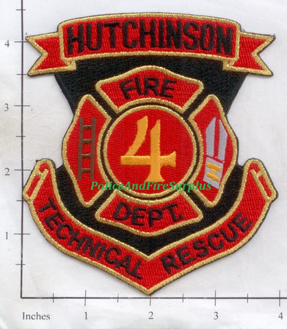 Kansas - Hutchinson Station 4 Technical Rescue Fire Dept Patch
