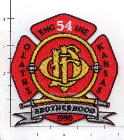 Kansas - Olathe Engine 54 Fire Dept Patch v2