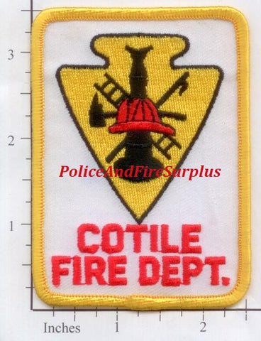 Louisiana - Cotile Fire Dept Patch