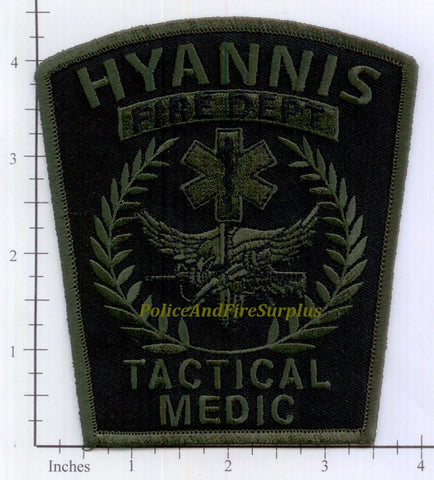 Massachusetts - Hyannis Tactical Medic Fire Dept Patch