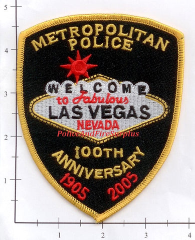 Nevada - Las Vegas Metropolitan Police Dept Patch 100th Anniversary