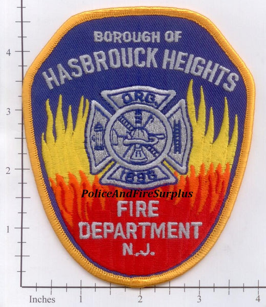 New Jersey Hasbrouck Heights Fire Dept Patch Police And Fire Surplus