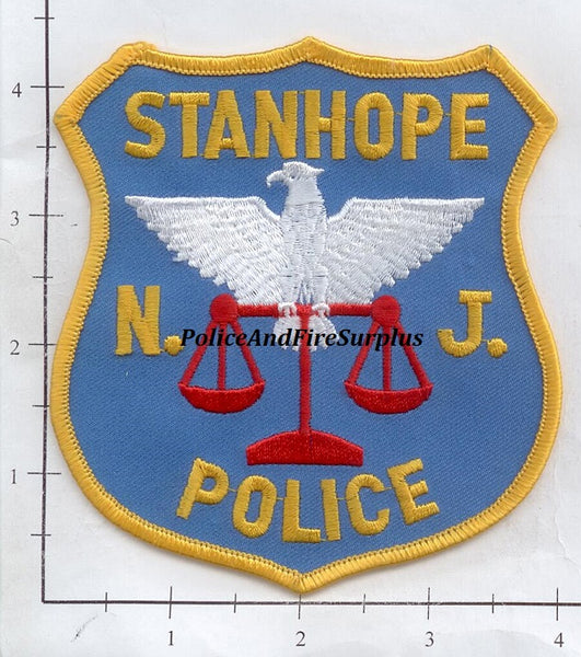 New Jersey Stanhope Police Dept Patch Police And Fire Surplus