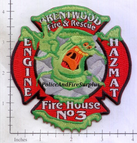 Tennessee - Brentwood Fire House No 3 Fire Dept Patch