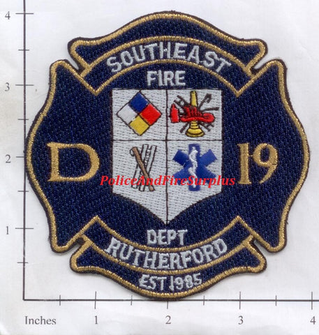 Tennessee - Southeast Rutherford D 19 Fire Dept Patch