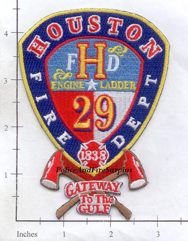 Texas - Houston Station 29 Fire Dept Patch v1