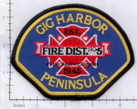 Washington - Gigs Harbor Peninsula Fire District 5 Patch