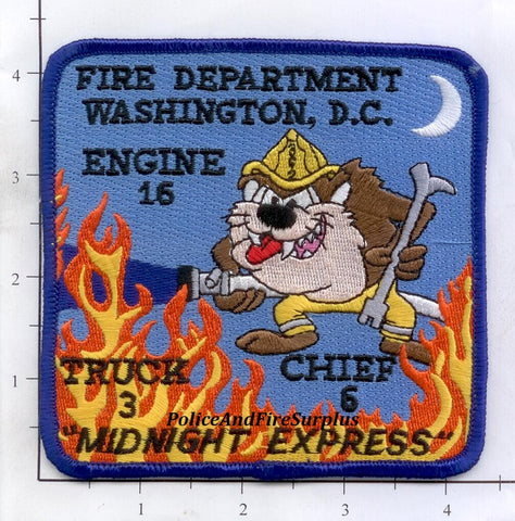 Washington DC - Engine 16 Truck 3 Chief 6 Fire Dept Patch V2
