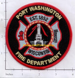 Wisconsin - Port Washington Fire Dept Patch