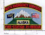 Alaska - Butte Emergency Services Fire Station 21 Fire Dept Patch