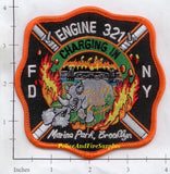 New York City Engine 321 Fire Patch v13 White Letters