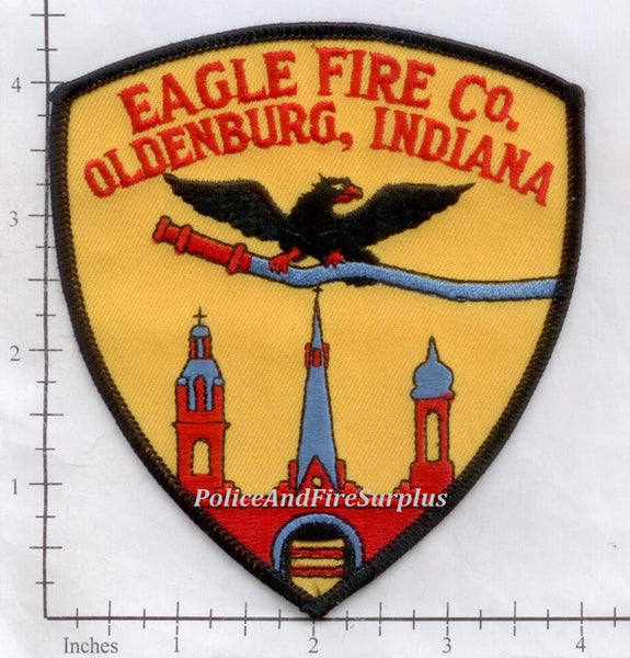 Indiana Oldenburg Eagle Fire Company Patch Police And Fire Surplus