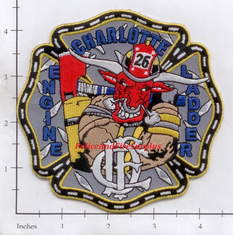North Carolina - Charlotte Engine 26 Ladder 26 Fire Dept Patch