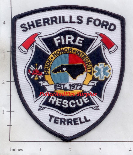 North Carolina Sherrills Ford Terrell Fire Dept Patch Police And
