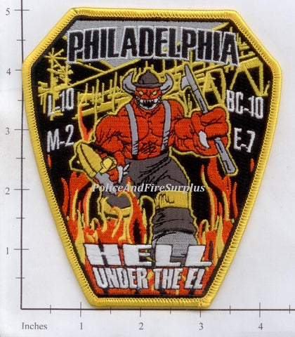 Pennsylvania - Philadelphia Engine 7 Ladder 10 Battalion 10 Medic 2 Fire Dept Patch