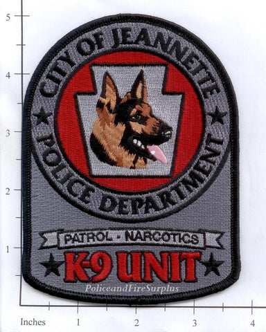 Pennsylvania - Jeannette K-9 Police Dept Patch