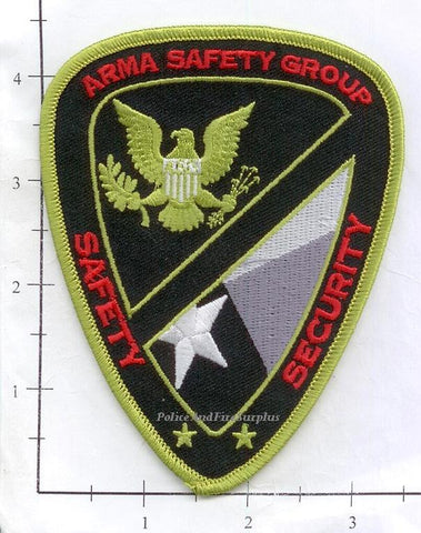 Texas - Arma Safety Group Safety Security Dept Patch