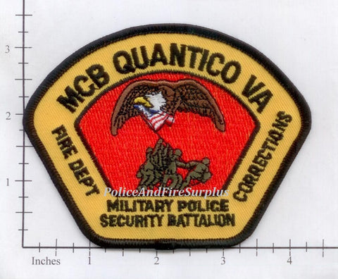 Virginia - Quantico Marine Corps Base Fire Dept Military Police Correction Patch