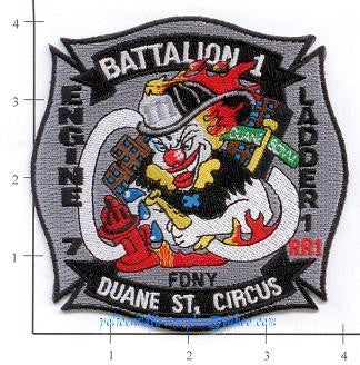 New York City Engine 7 Ladder 1 Battalion 1 Fire Patch v3