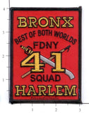 New York City Squad  41 Fire Patch v4 Red