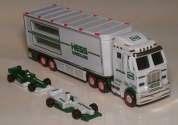 2013 Hess Miniature 18 Wheeler Truck and Racecars