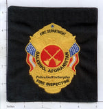 Afghanistan - Salerno Fire Dept Fire Inspector Patch