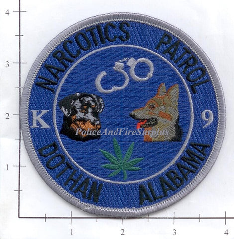 Alabama - Dothan Narcotics K-9 Patrol Police Dept Patch