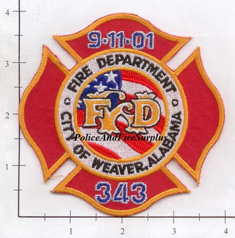 Alabama - Weaver Fire Dept Patch