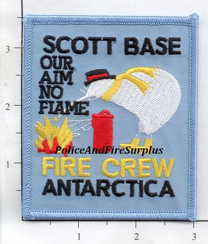 Antarctica - Scott Base Fire Crew Fire Dept Patch