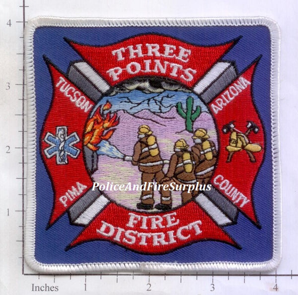 Arizona - Three Points Fire District Patch – Police And Fire Surplus