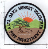 California - Alta Oaks Sunset Volunteer Fire Dept Patch