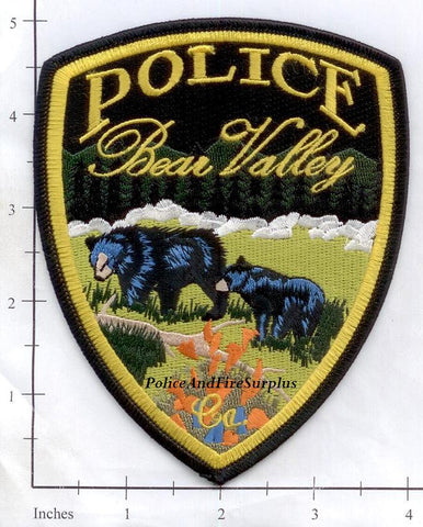 California - Bear Valley Police Dept Patch v2