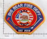 California - Big Bear Fire Dept Patch