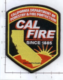 California - CAL FIRE Dept of Forestry & Fire Protection Fire Dept Patch v2