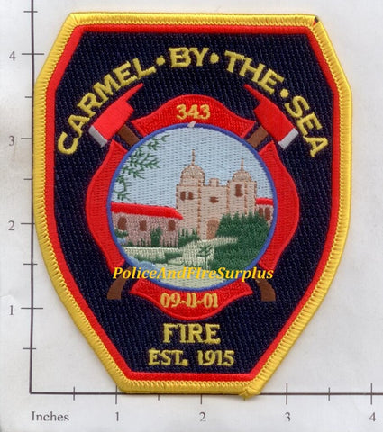California - Carmel By The Sea Fire Dept Patch v2