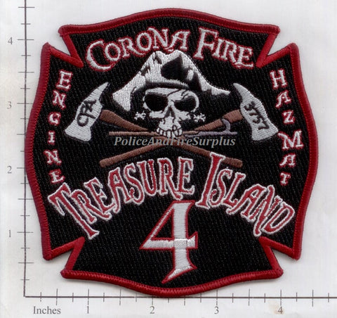 California - Corona Engine 4 Haz Mat 4 Fire Dept Patch