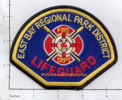 California - East Bay Regional Park District Lifeguard Fire Dept Patch