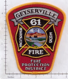California - Geyersville Fire Protection District Patch