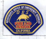 California - Governors Office of Emergency Services Fire Dept Patch