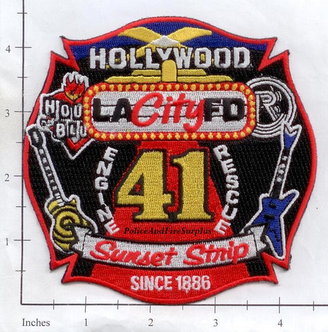 California - Los Angeles City Engine 41 Rescue 41 Fire Dept Patch