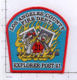 California - Los Angeles County Explorer Post 21 Fire Dept Patch